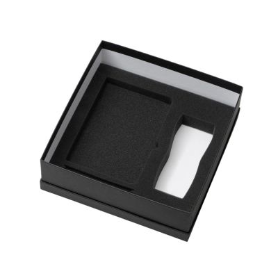 Подарочный набор с блокнотом С1, металлической ручкой и термокружкой, красный-2