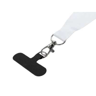 Ланъярд 2,5 см под сублимацию с карабином и узким держателем для телефона из ПЭ-2