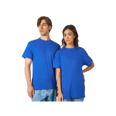 Футболка из джерси с протяжками Portofino унисекс, классический синий-0