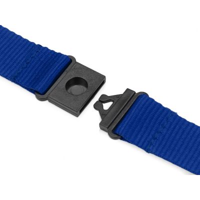 Ланьярд с карабином и замком безопасного разрыва, синий-3