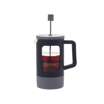 Френч-пресс Double Tone, черный-серый-4