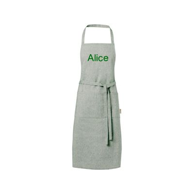 Pheebs 200 g/m2 recycled cotton apron, зеленый яркий-4