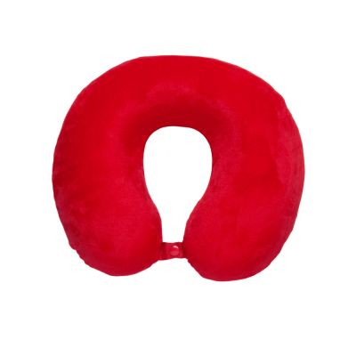 Подушка Basic из микрофибры с эффектом памяти U-shape, красный NEW-1