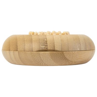 Расческа с зеркалом из бамбука Daisy, натуральный-4