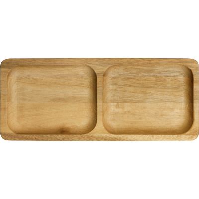 Менажница из акации с двумя секциями Almond-2