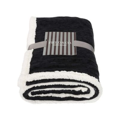 Плед из шерпы Sam, черный-3