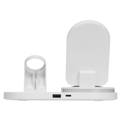 Складная зарядная станция с беспроводной зарядкой Flashport, 15 Вт, белый-7