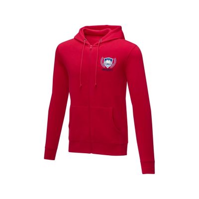 Мужская толстовка на молнии Theron, красный-5