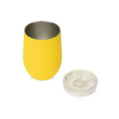 Термокружка Sense Gum soft-touch, 370мл, желтый-1