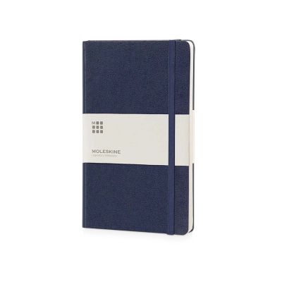 Записная книжка Moleskine Classic (в линейку) в твердой обложке, Pocket (9x14см), синий-0