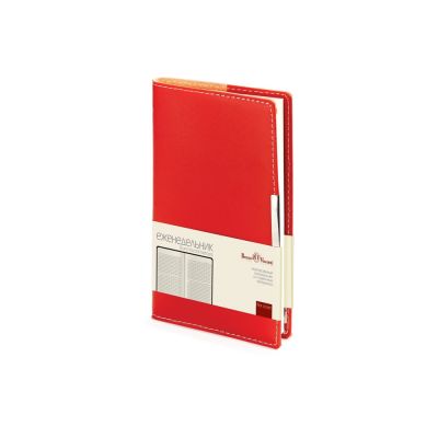 Еженедельник недатированный А6 Metropol, красный-0
