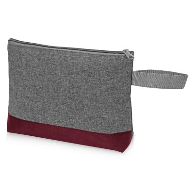 Косметичка двухцветная Trivium, серый/бордовый-0