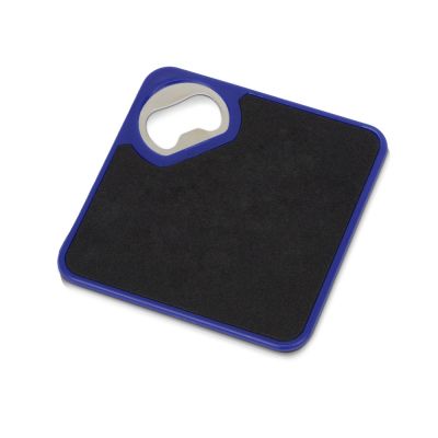 Подставка для кружки с открывалкой Liso, черный/синий-2