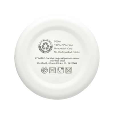 Spring медная бутылка с вакуумной изоляцией, сертифицированная согласно RCS, 500 мл - Белый-4