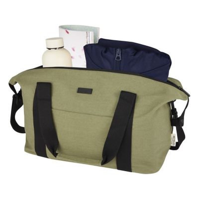 Спортивная сумка Joey из брезента, переработанного по стандарту GRS, объемом 25 л, оливковый-3