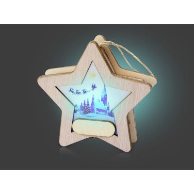 Подвеска с подсветкой, звезда-6