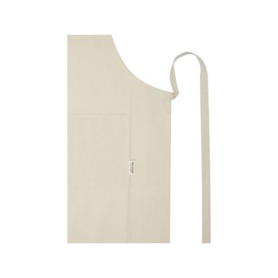 Nia фартук из переработанного хлопка плотностью 200 г/м² - бежевый овсяный-2