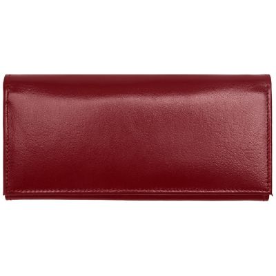 Портмоне дамское с отделениями для банкнот, кредитных карт и монет, красный-2