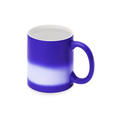 Кружка-хамелеон Magic матовая, синий/белый-4