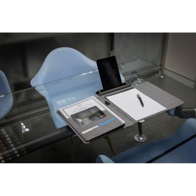 Портфолио А4 из RPET с отделением для ноутбука NotyFolio Eco, 20 л FSC бумаги, серый-6