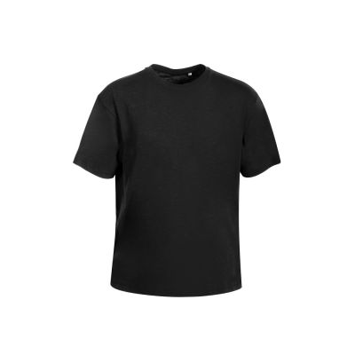 Футболка из джерси с протяжками Portofino унисекс, черный-8