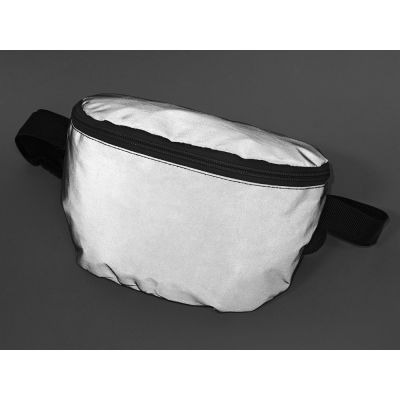 Светоотражающая сумка на пояс Reflector, серебристый-3