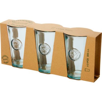 Набор из 3 предметов объемом 300 мл Copa, изготовленных из переработанного стекла-4