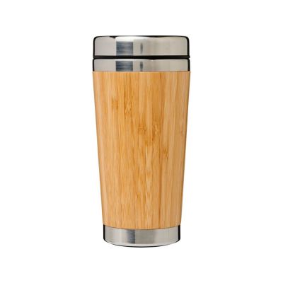 Стакан Bambus с бамбуковой наружной отделкой 450 мл, коричневый-1