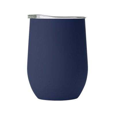 Термокружка Vacuum mug C1, soft touch, 370мл, темно-синий-2