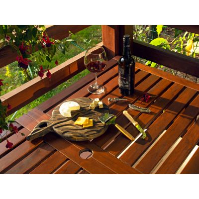 Подарочный набор для вина и сыра Reze из 4 предметов, натуральный-6