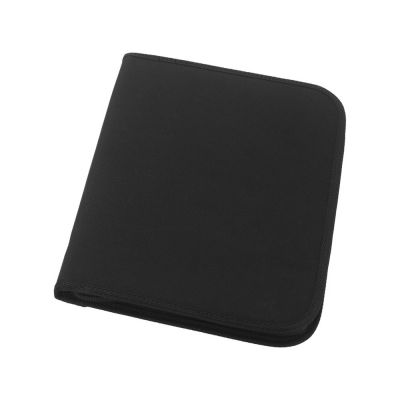 Папка А4 Berkeley на молнии с блокнотом, черный-3