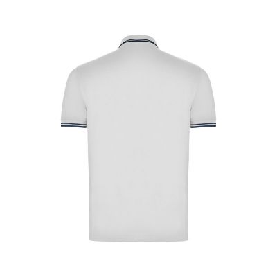 Рубашка поло Montreal мужская, белый/нэйви-1