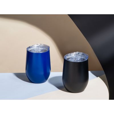 Вакуумная термокружка Sense, непротекаемая крышка, черный-7