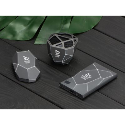 Портативное беспроводное зарядное устройство Geo Wireless, 5000 mAh, черный-13