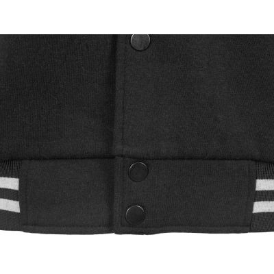 Бомбер Oxford, черный/серый меланж, унисекс-11