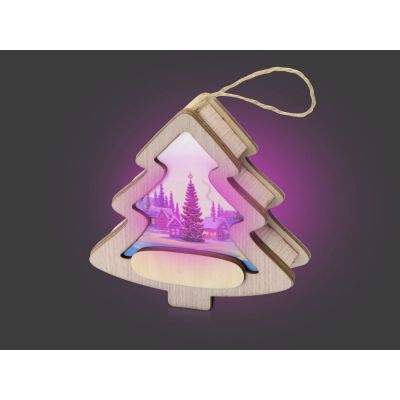 Подвеска с подсветкой, елочка-3