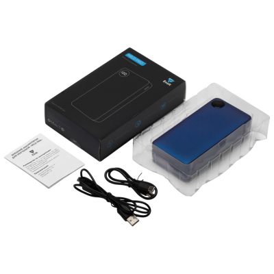 Внешний аккумулятор Mild Pro c быстрой зарядкой QC/PD, 20 000 mAh, синий-7