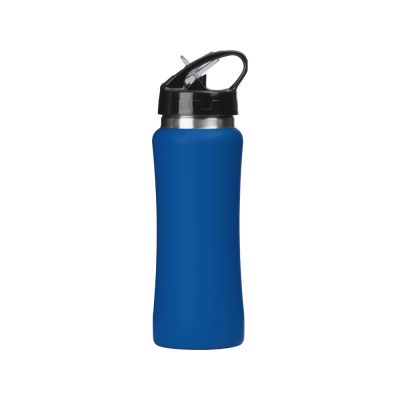 Бутылка для воды Bottle C1, сталь, soft touch, 600 мл, синий-4