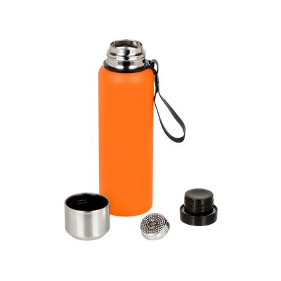 Вакуумный термос Story, тубус, оранжевый-1