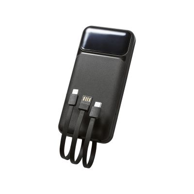 Подарочный набор Tesla с блокнотом А5, ручкой и пауэрбенком на 10 000 mAh, черный-17