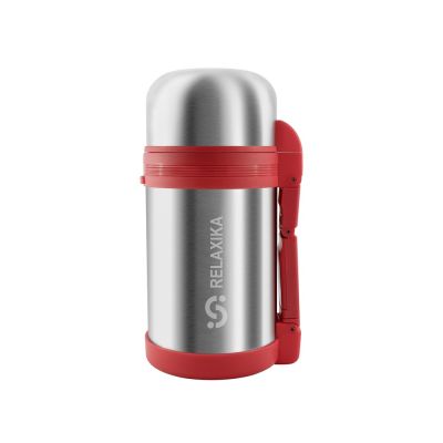 Термос универсальный (для еды и напитков) Relaxika 201, 1000 мл, стальной-0