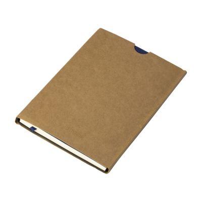 Бизнес блокнот Supreme с вставкой из софт-тача, гибкая обложка, 128 листов, синий-10