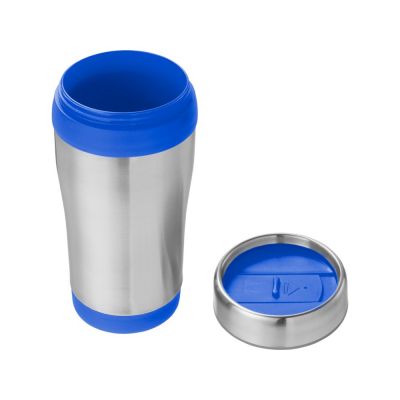 Термостакан Elwood c изоляцией, серебристый/синий-2