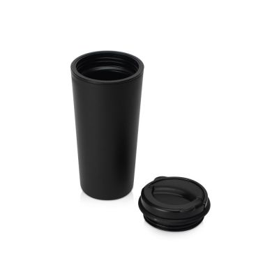 Стакан-тамблер Moment с кофейной крышкой, 350 мл, цвет черный-1