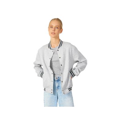Бомбер Oxford, серый меланж, унисекс-2