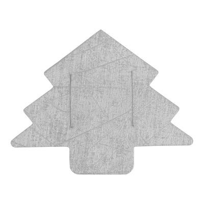 Новогодняя бирка для пледов Елочка, серебристый-5