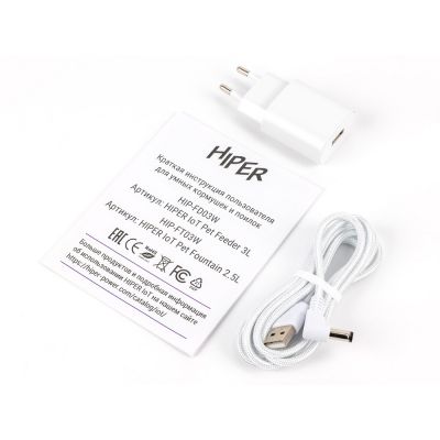 Умная Wi-Fi поилка IoT Pet Fountain, 2500 мл, белый-12