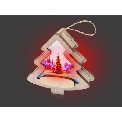 Подвеска с подсветкой, елочка, индивидуальный дизайн-6