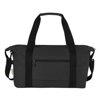 Спортивная сумка Joey из брезента, переработанного по стандарту GRS, объемом 25 л, черный-2