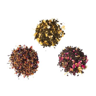 Набор подарочный с тремя видами чая Bouquet (два черных чая, зеленый чай)-6